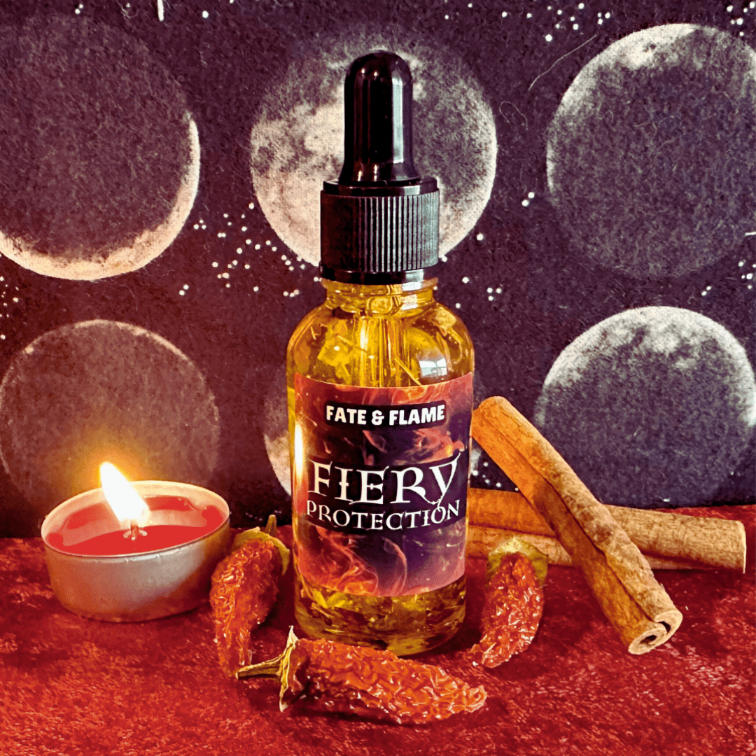 Fiery Wall of Protection Oil Fate & Flame