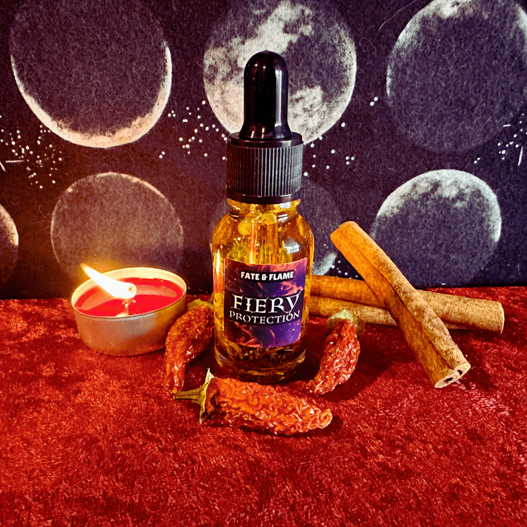 Fiery Wall of Protection Oil Fate & Flame
