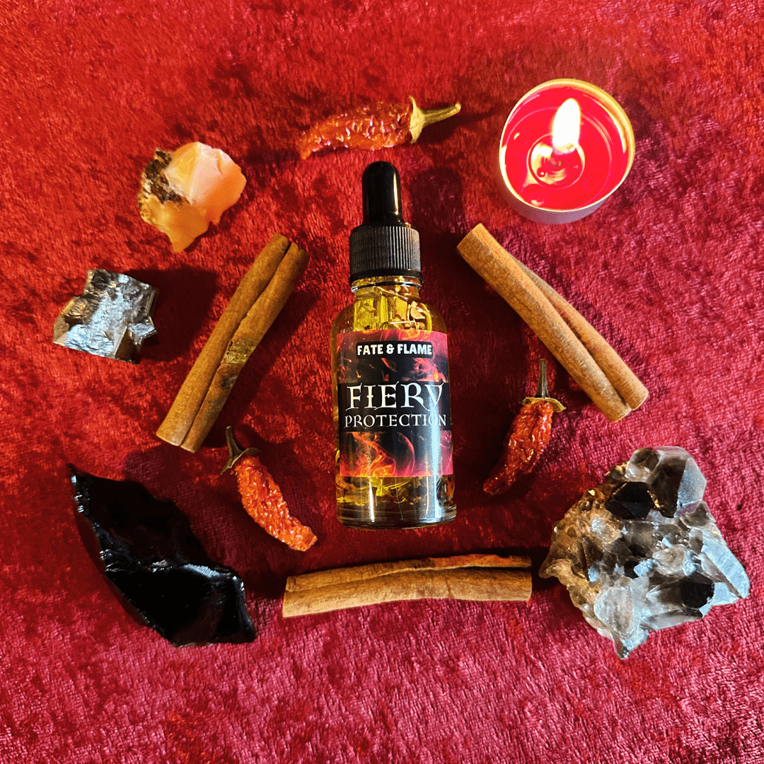 Fiery Wall of Protection Oil Fate & Flame