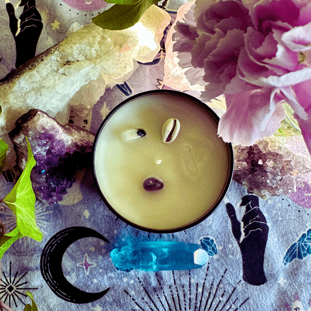 Full Moon Candle - Moonflower Scent - 8 oz ritual candle