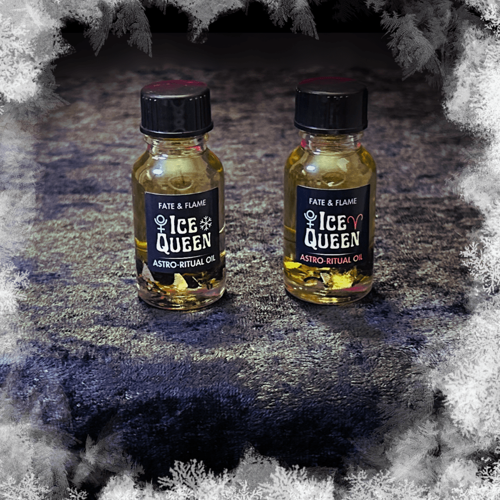 Ice Queen Astrological Ritual Oil - Freeze, Banish Enemies, Create New Beginnings - Pluto in Aquarius ProductFate & Flame
