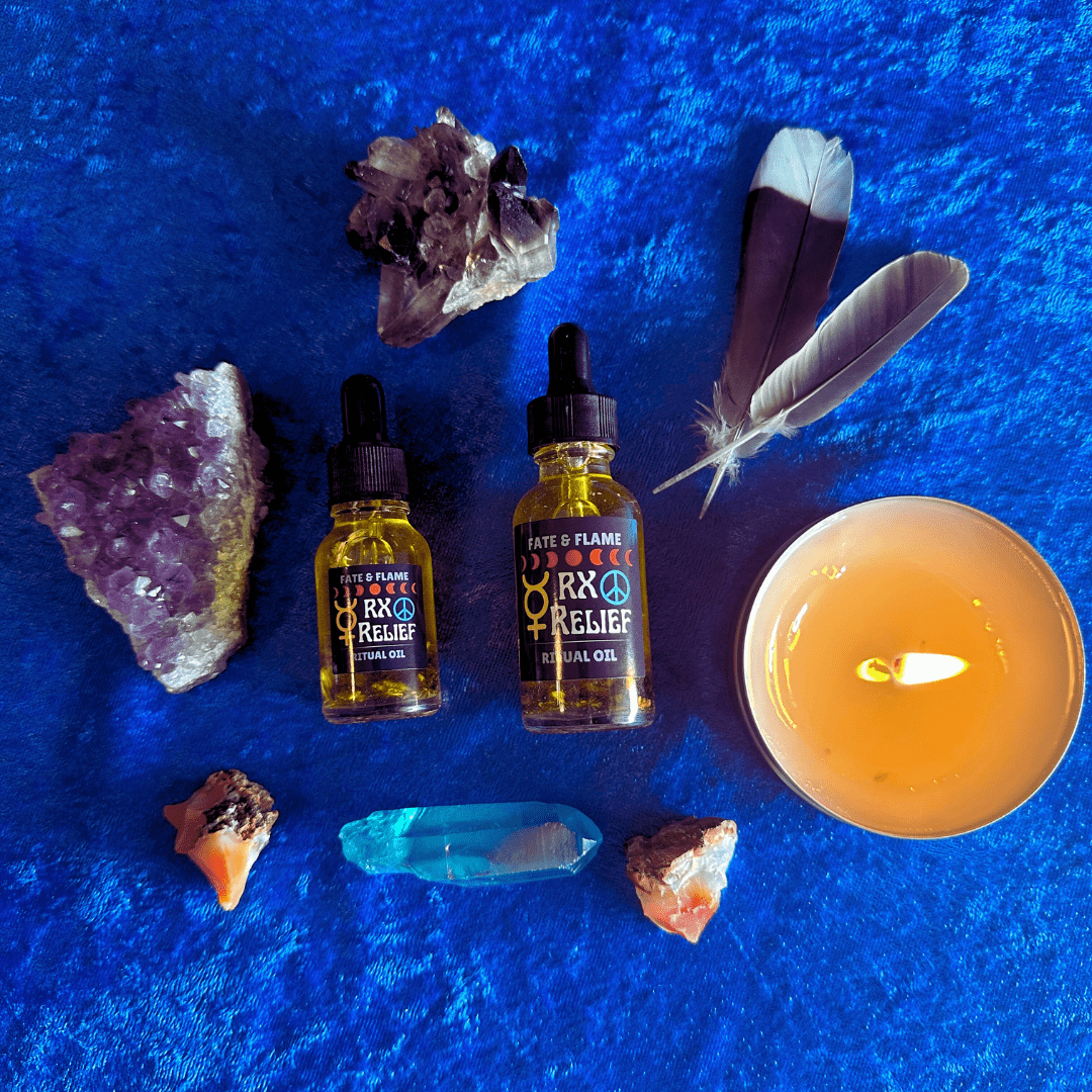 Mercury Retrograde Oil - Ritual Oil to Remove Obstacles, Communication, Money Flow Fate & Flame