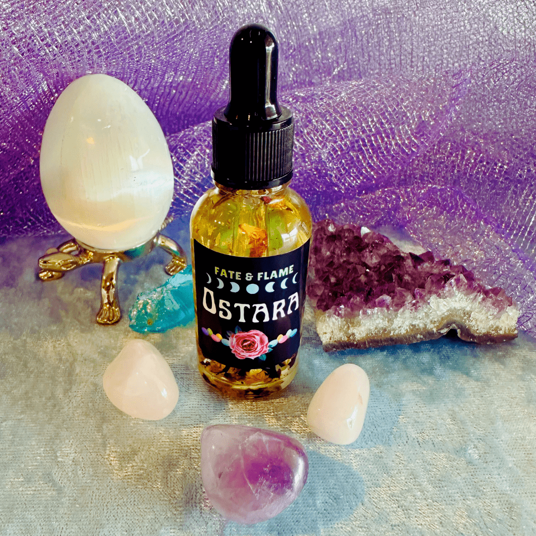 Ostara Ritual Candle & Oil Spell Set - Love, Fertility, Fidelity ProductFate & Flame