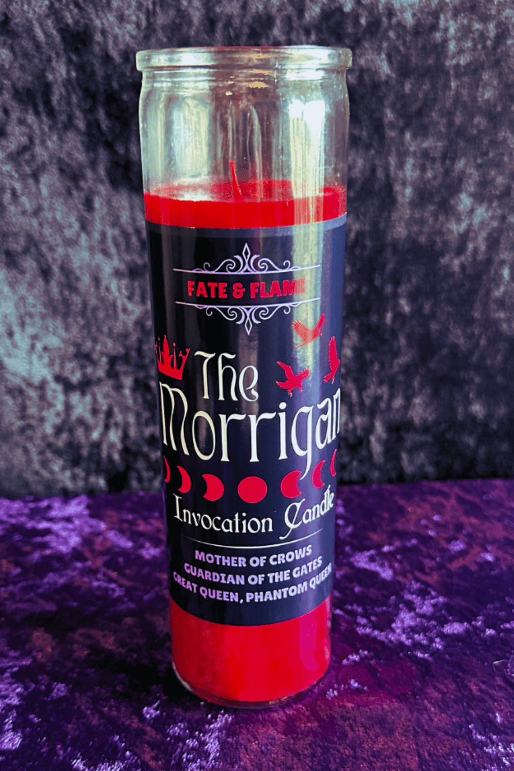The Morrigan Candle Handmade by Fate and Flame