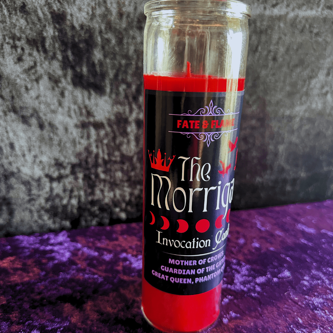 Handmade Invocation Morrigan Candle by Fate and Flame