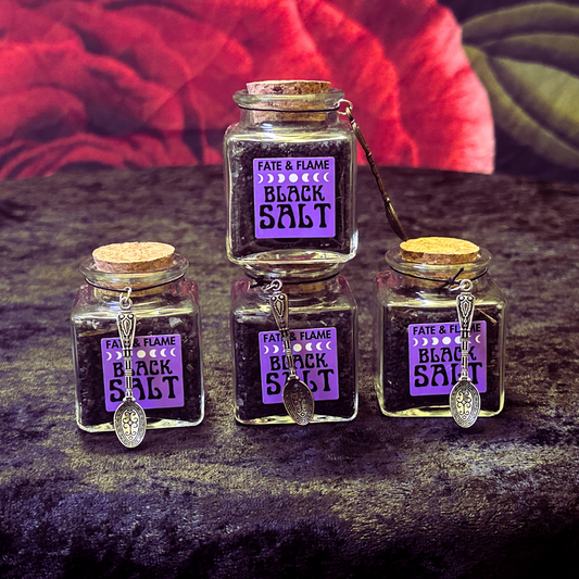 Black Witch Salt 3.4 oz | Banishing, Protection, Warding