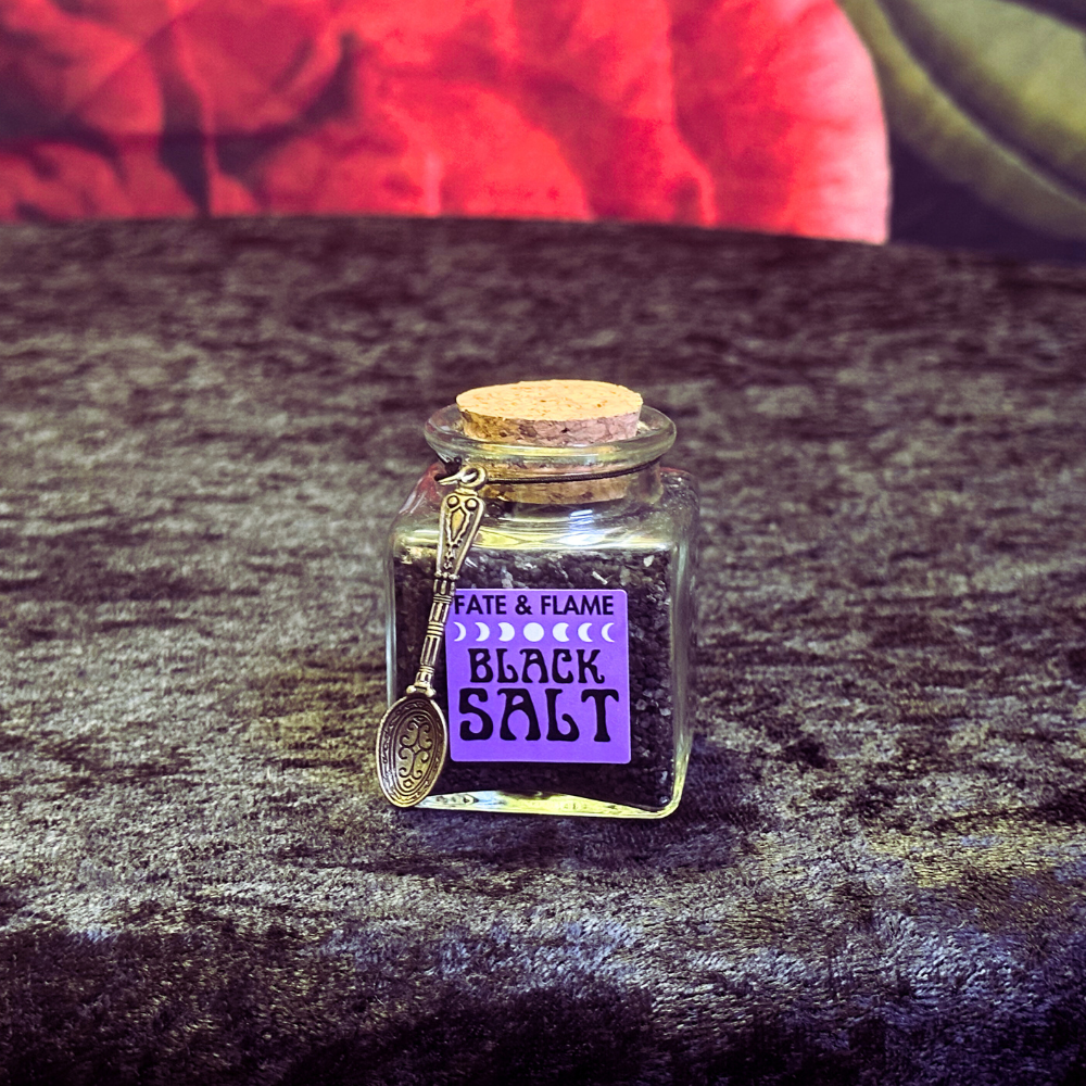 Black Witch Salt 3.4 oz | Banishing, Protection, Warding