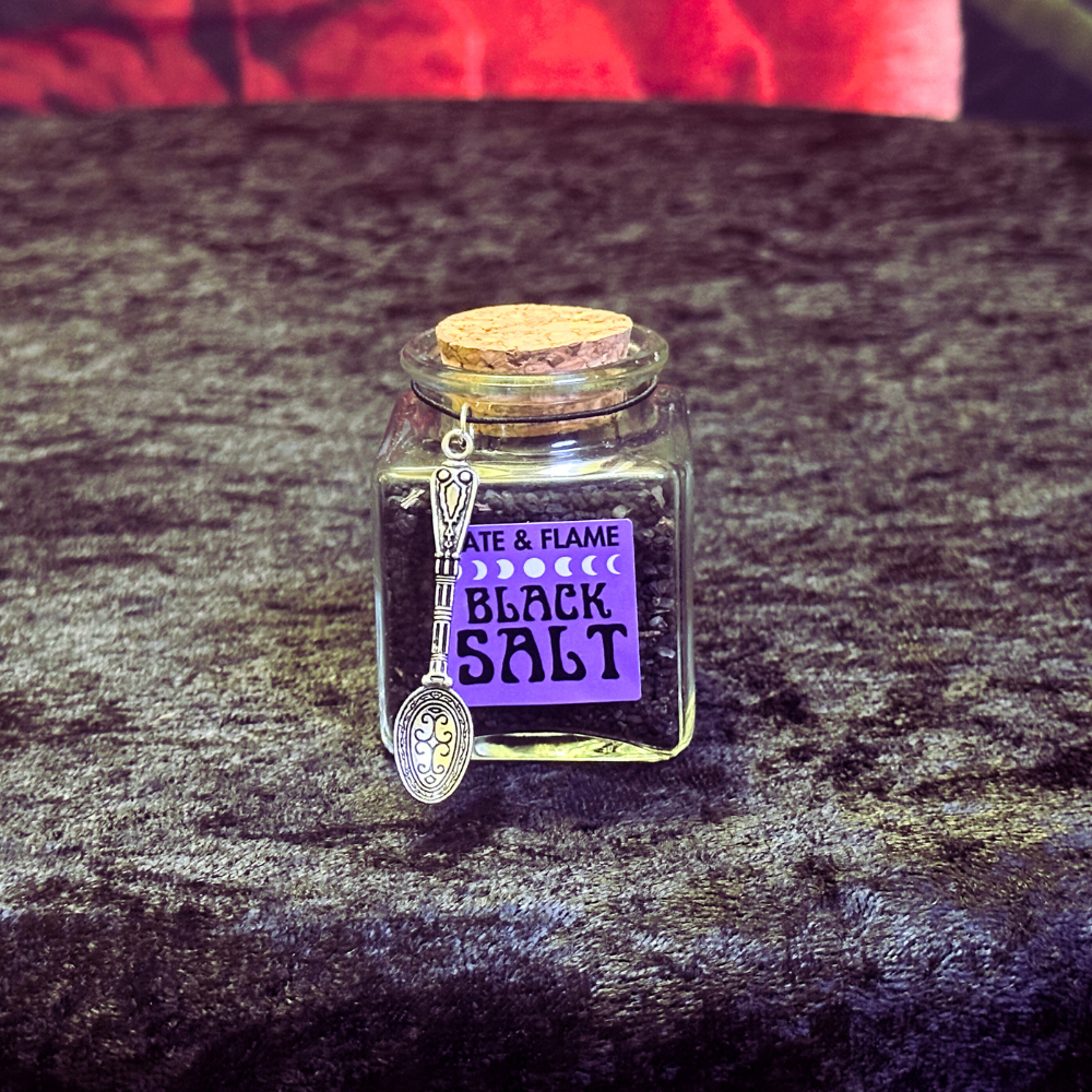 Black Witch Salt 3.4 oz | Banishing, Protection, Warding