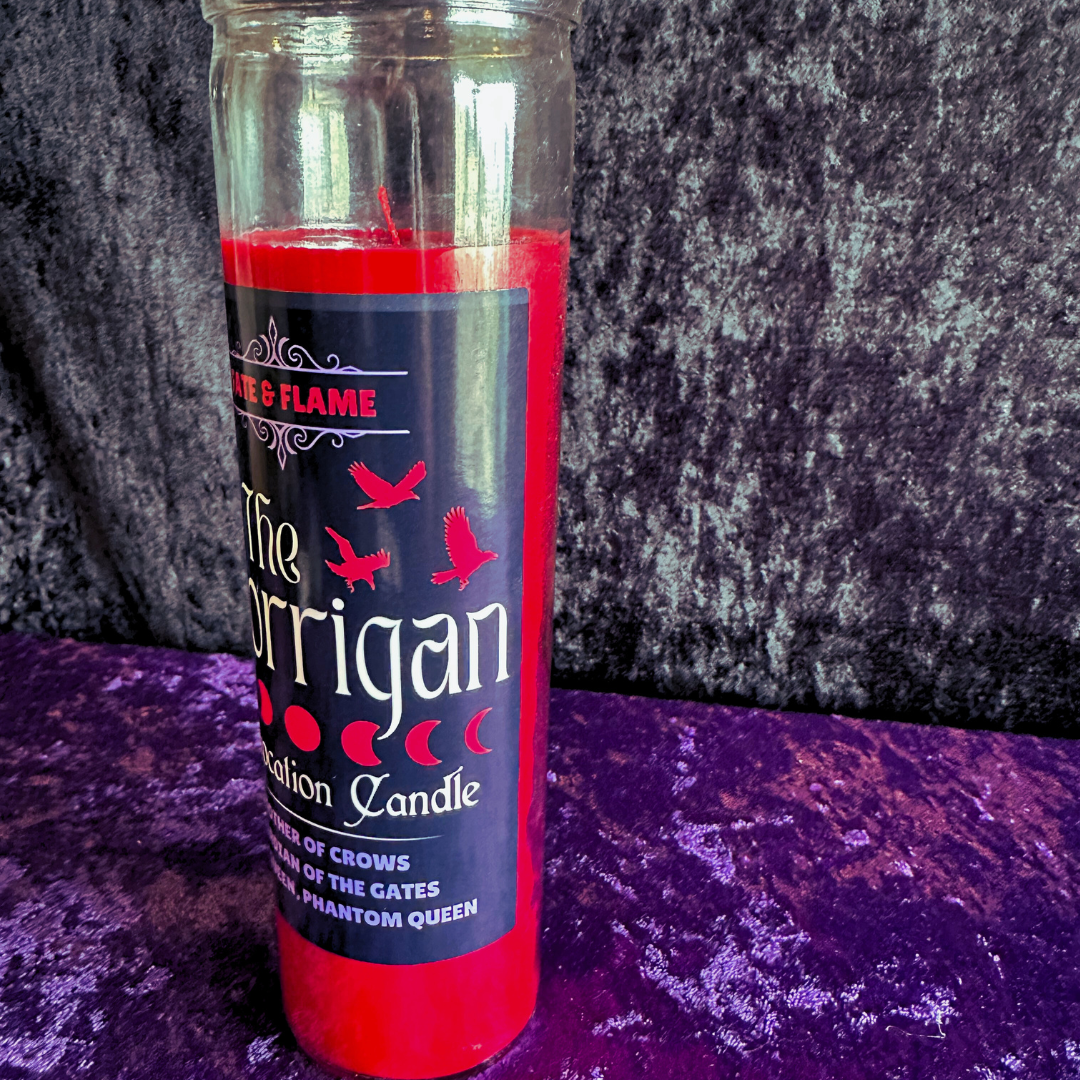 The Morrigan Invocation Vigil Candle