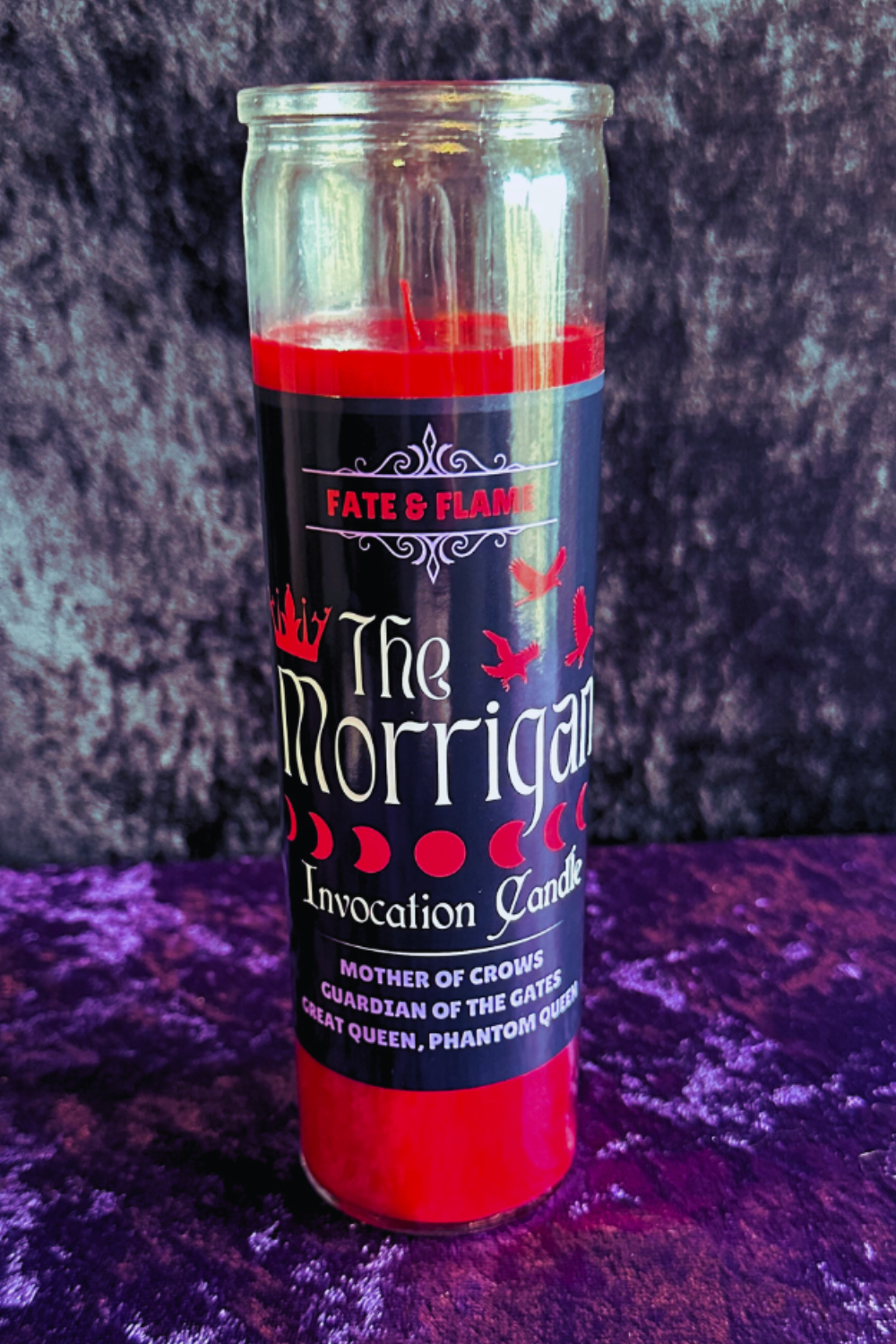 The Morrigan Invocation Vigil Candle