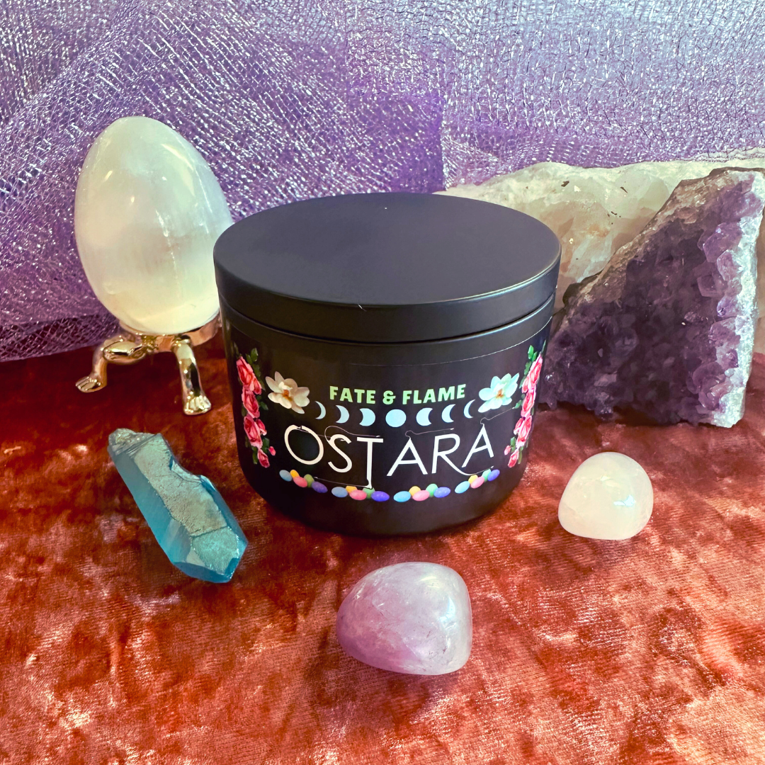 Ostara Scented Ritual Candle - Love, Fertility, Fidelity