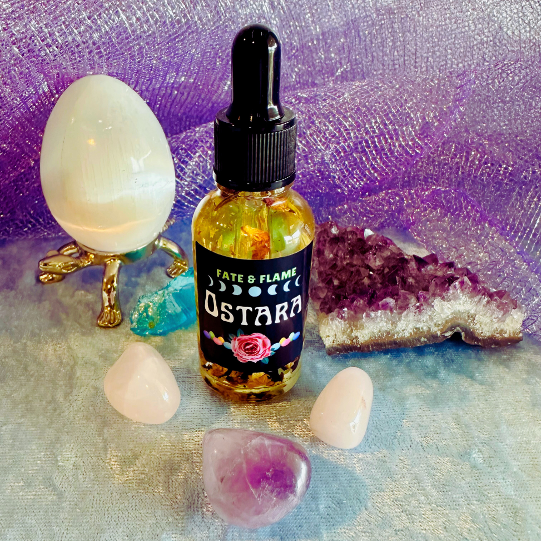 Ostara Ritual Candle & Oil Spell Set - Love, Fertility, Fidelity