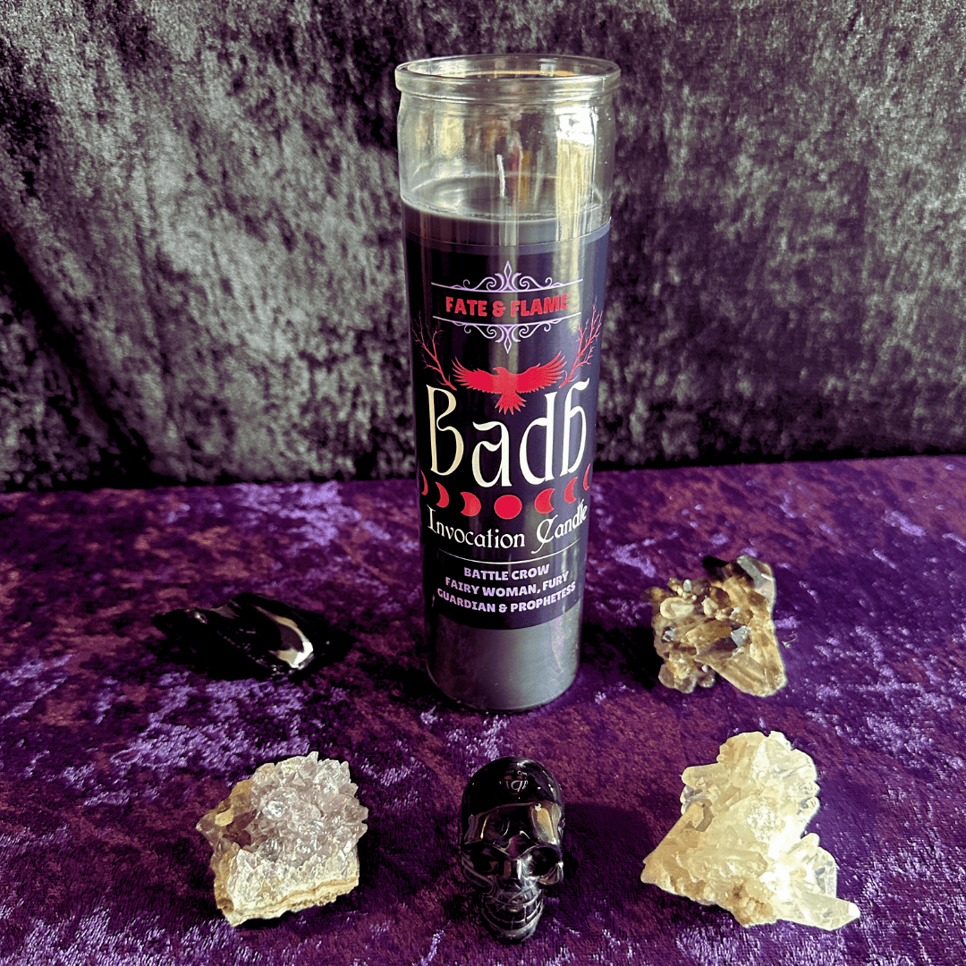 Morrigan and Badb Candle and Oil Invocation Set ProductFate & Flame