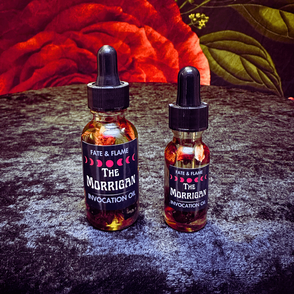 Morrigan Ritual Invocation Oil ProductFate & Flame