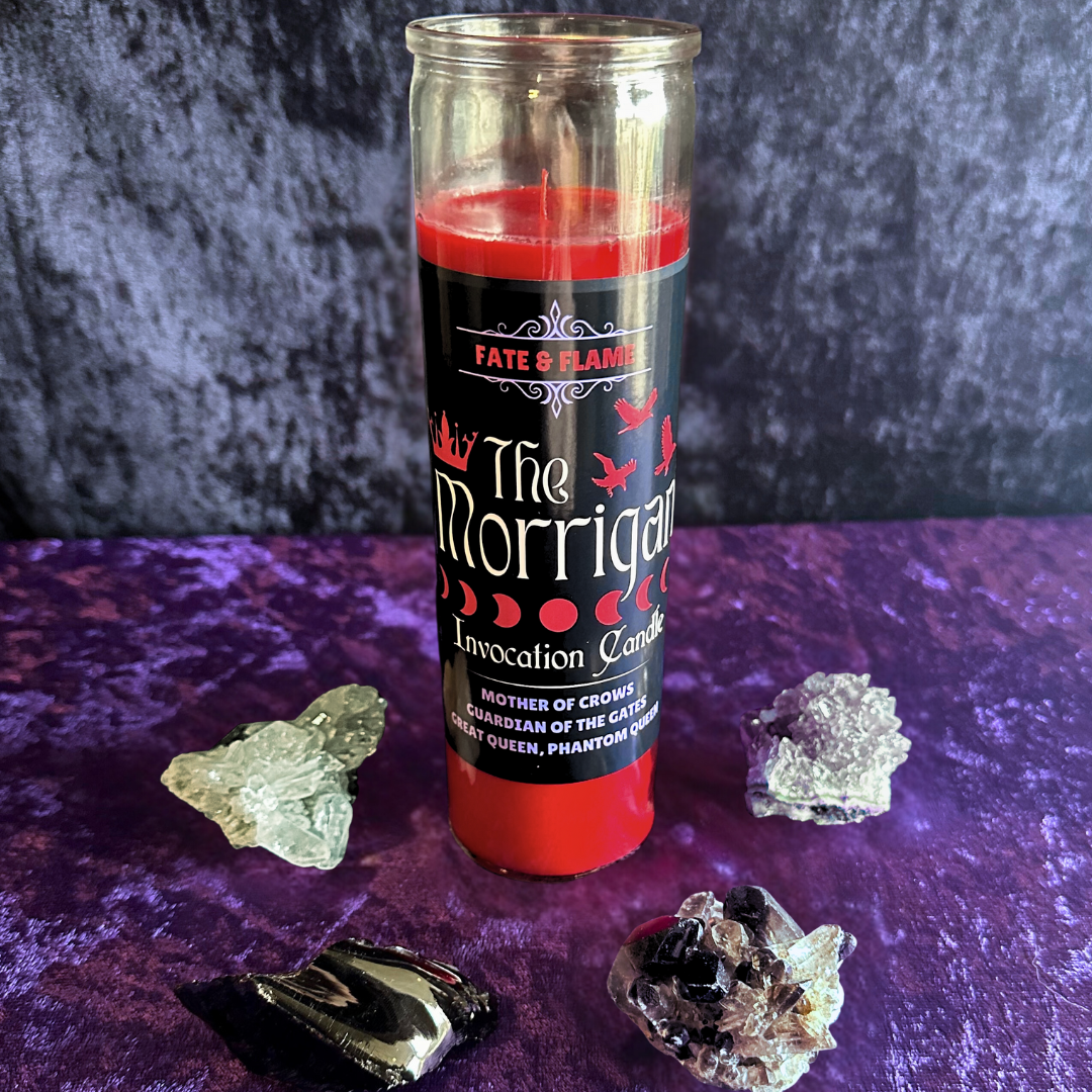 The Morrigan Invocation Vigil Candle