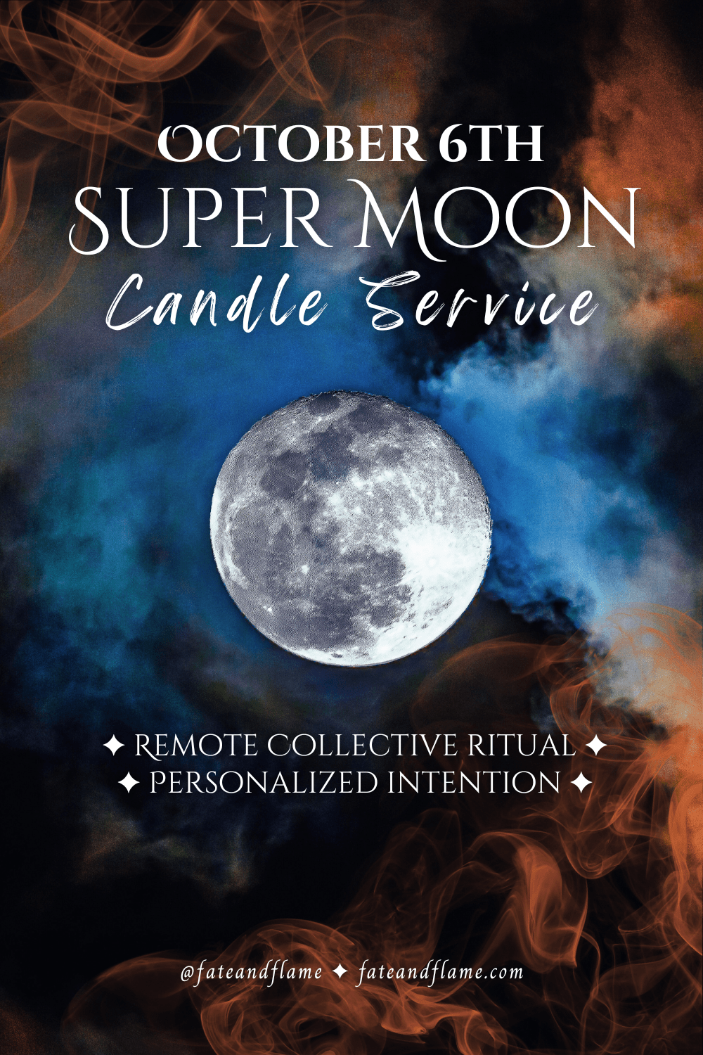 October Super Moon Candle Service | Collective Ritual ProductFate & Flame