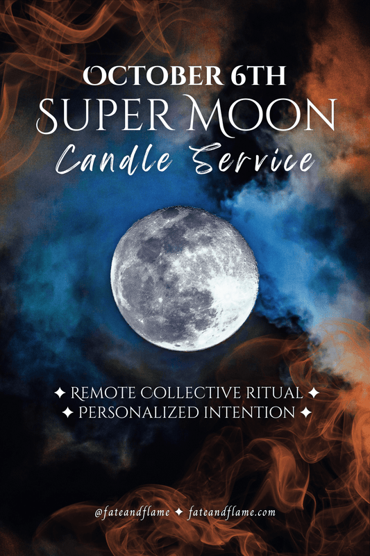 October Super Moon Candle Service | Collective Ritual ProductFate & Flame
