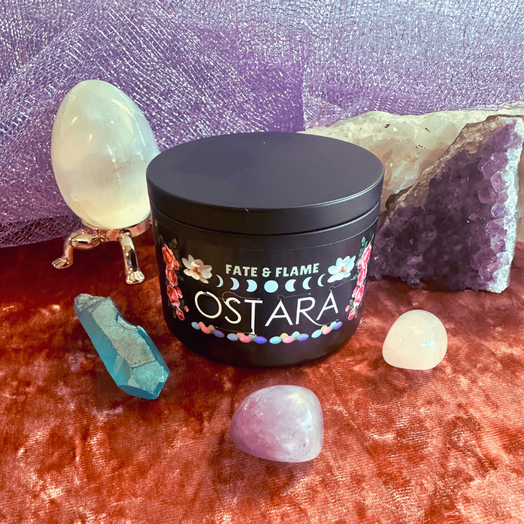 Ostara Ritual Candle & Oil Spell Set - Love, Fertility, Fidelity ProductFate & Flame