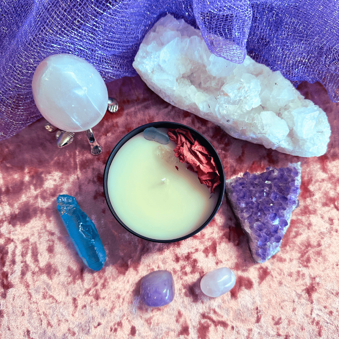 Ostara Scented Ritual Candle - Love, Fertility, Fidelity ProductFate & Flame