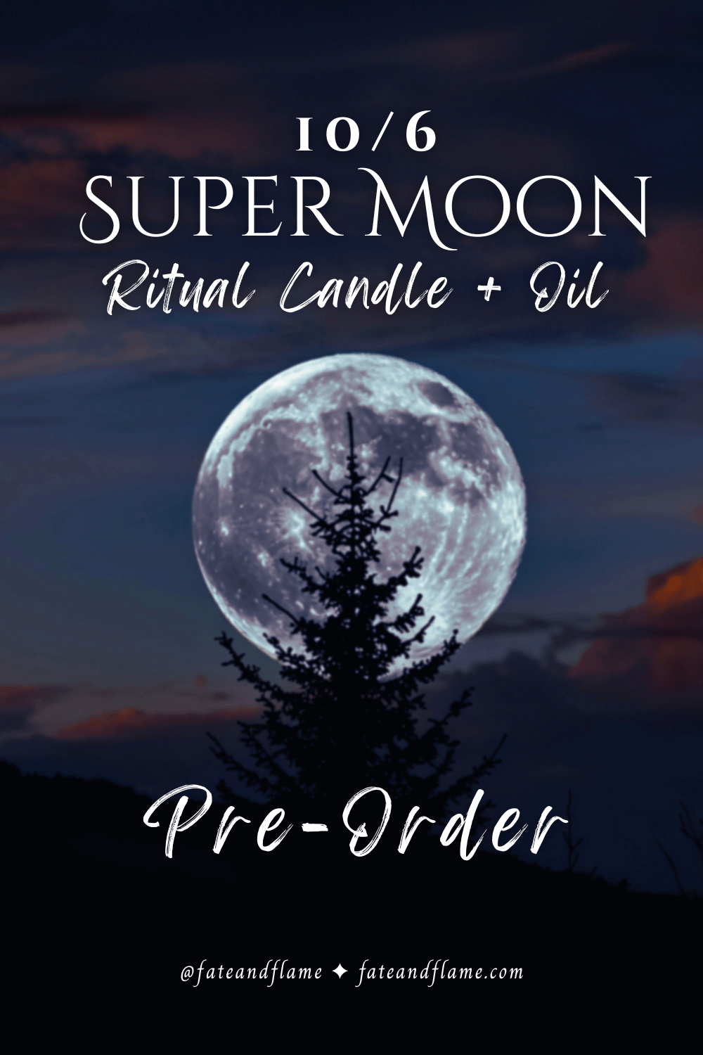 PRE - ORDER | Super Moon Ritual Oil + Ritual Candle ProductFate & Flame
