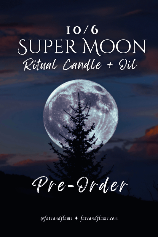 PRE - ORDER | Super Moon Ritual Oil + Ritual Candle ProductFate & Flame