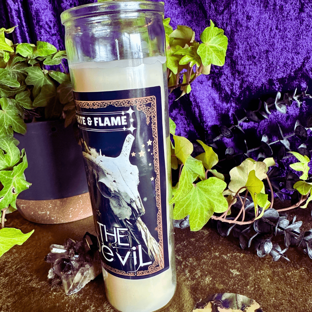 The Devil Tarot Card Ritual Candle ProductFate & Flame