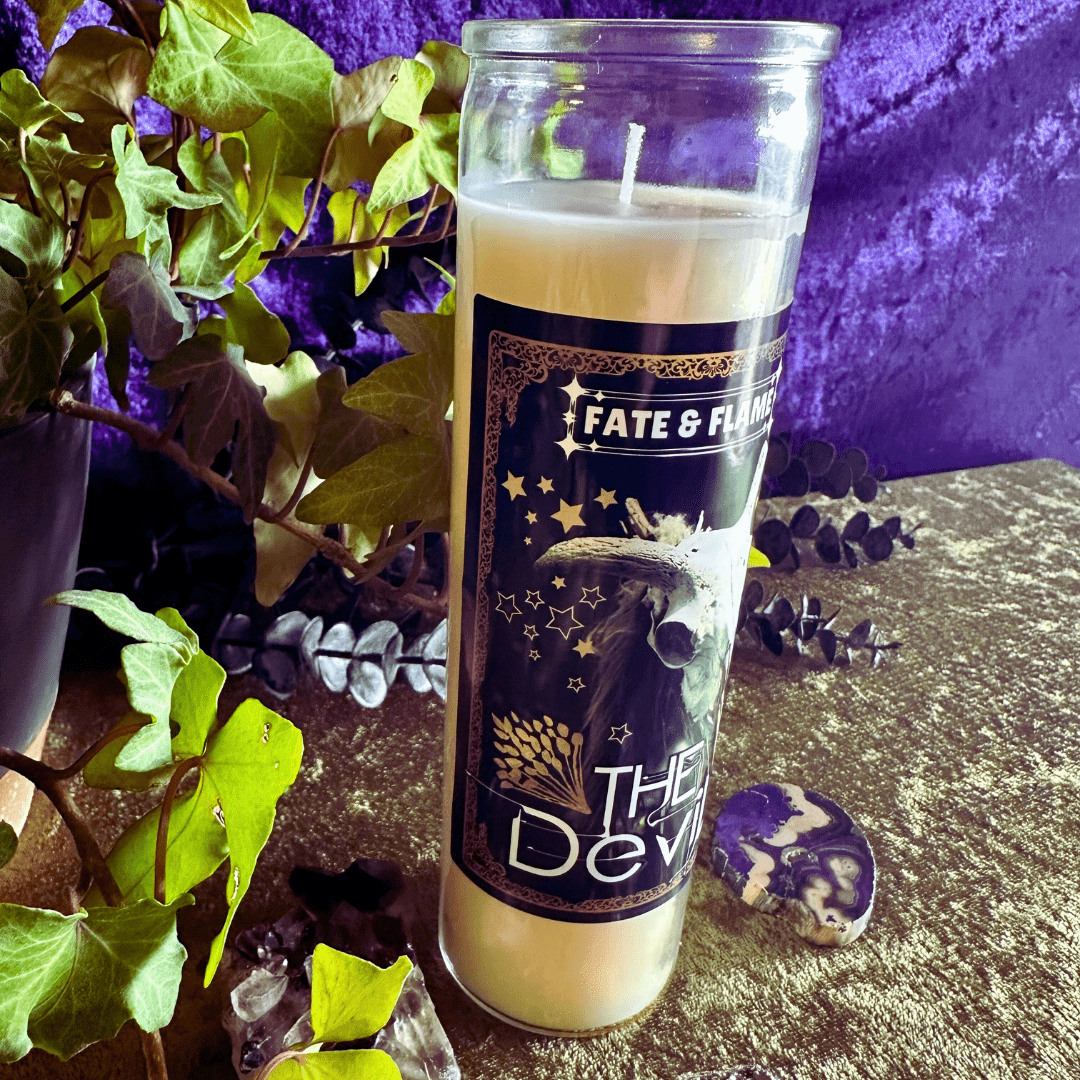 The Devil Tarot Card Ritual Candle ProductFate & Flame