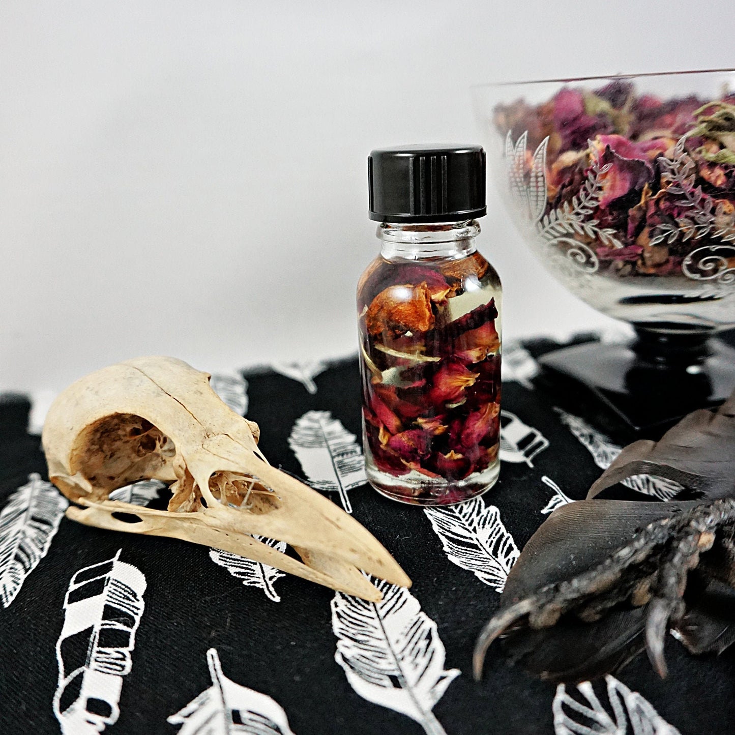 THE MORRIGAN Ritual Oil, Invocation, Spell, Dark Goddess Offering, Power, Strength, Prophecy