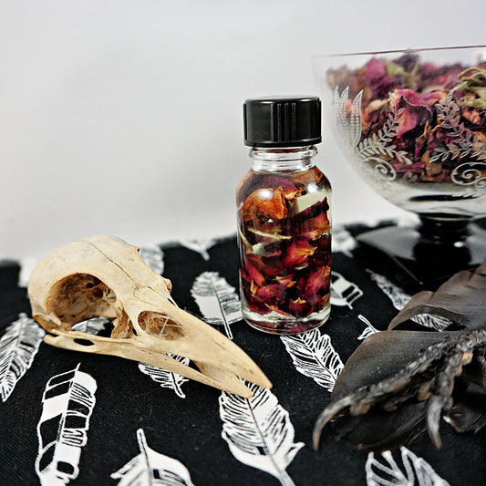 THE MORRIGAN Ritual Oil, Invocation, Spell, Dark Goddess Offering, Power, Strength, Prophecy