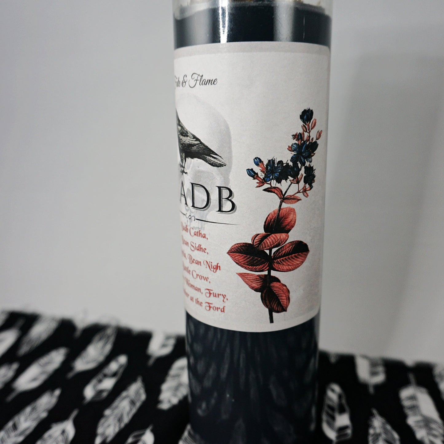 BADB Ritual Candle, Invocation Candle, Dark Goddess Offering, Death, Prophecy, Protection, Crone Work