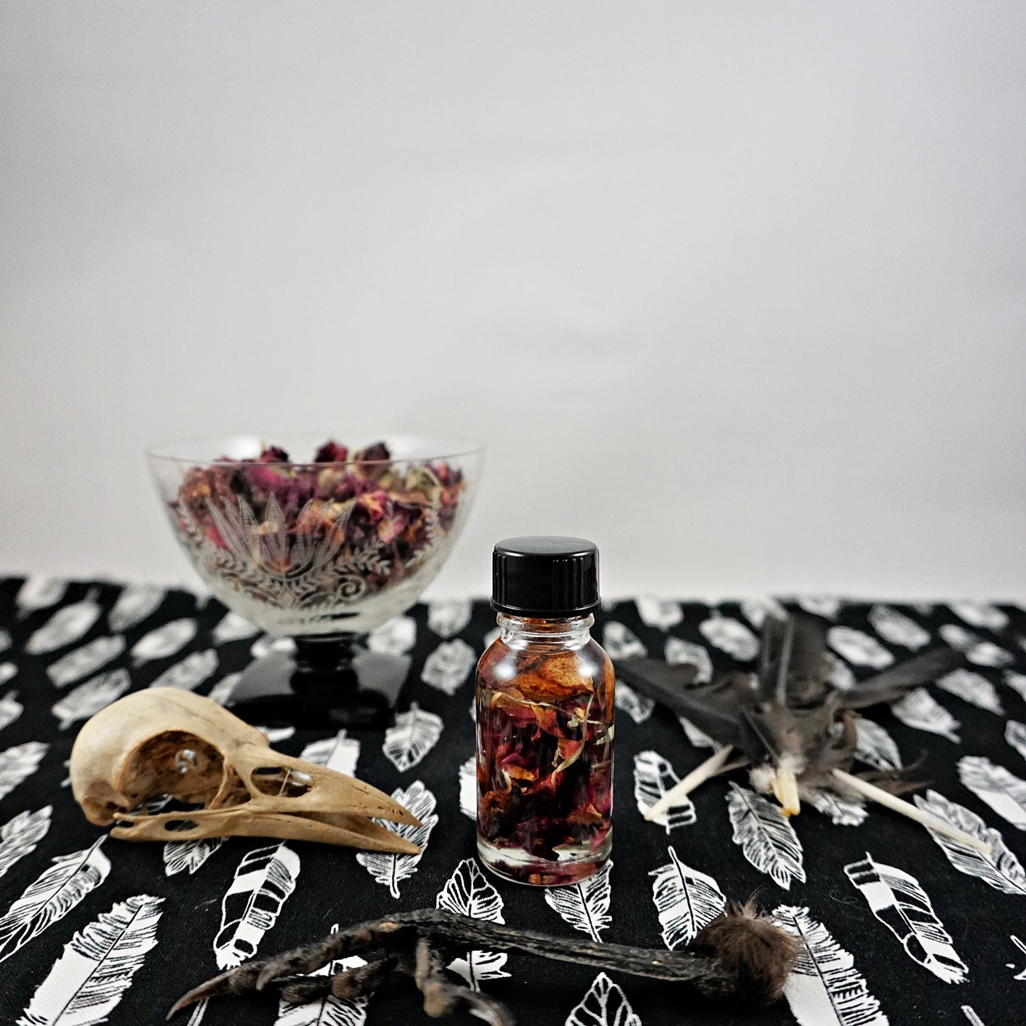 THE MORRIGAN Ritual Oil, Invocation, Spell, Dark Goddess Offering, Power, Strength, Prophecy